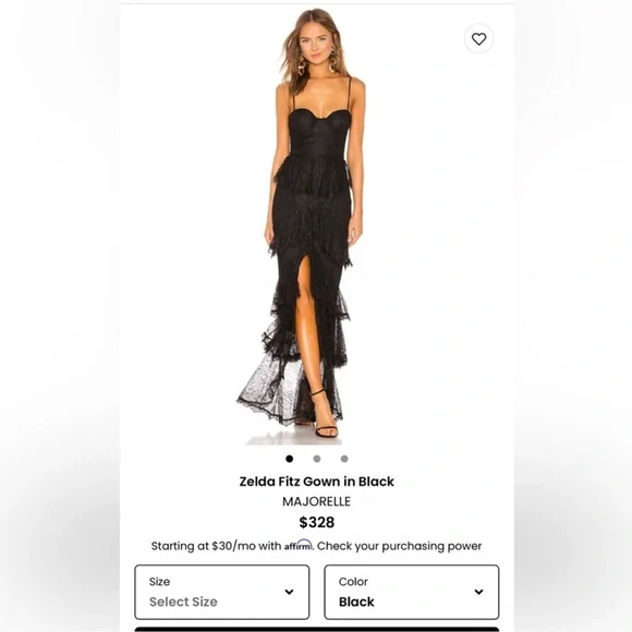 Elegant Black Lace Dress - Picture 1 of 10